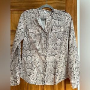 Snakeskin pattern blouse
